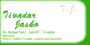 tivadar jasko business card